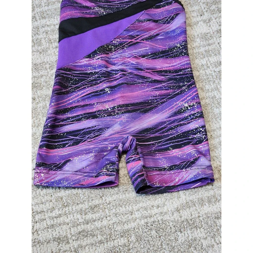 Freestyle by Danskin girls dance gymnastics leotard purple size XS 4-5